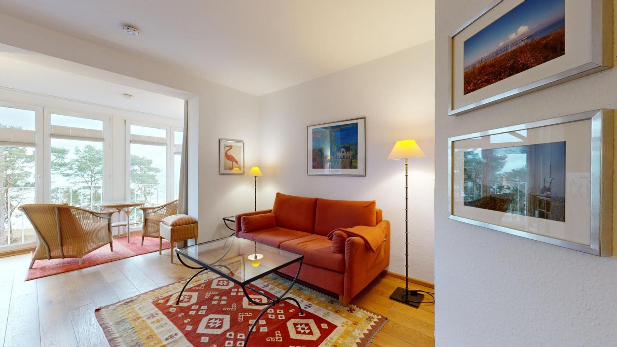 Fewo Direkt Am Strand Mit Meerblick Und Suedbalkon, Villa Freia 27, Binz Dış mekan fotoğraf